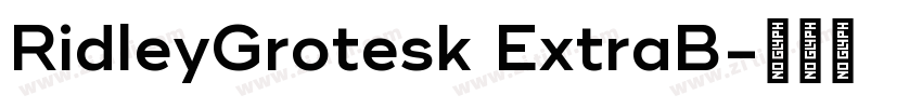 RidleyGrotesk ExtraB字体转换